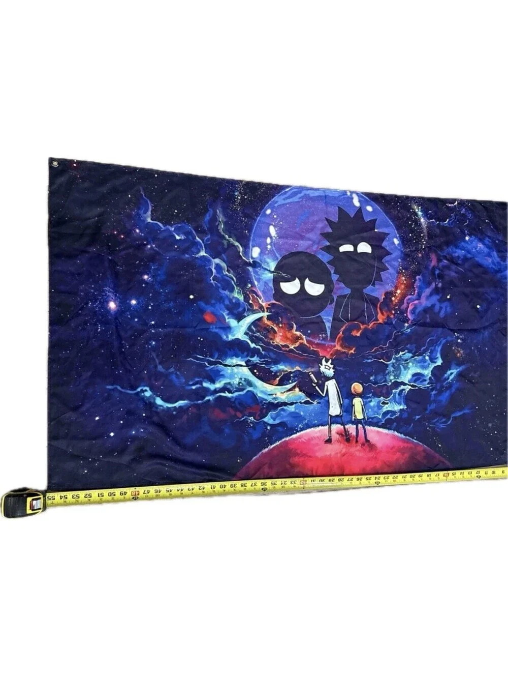 Rick And Morty Galaxy Universe Starry Science Space Wall Tapestry 54”x30”